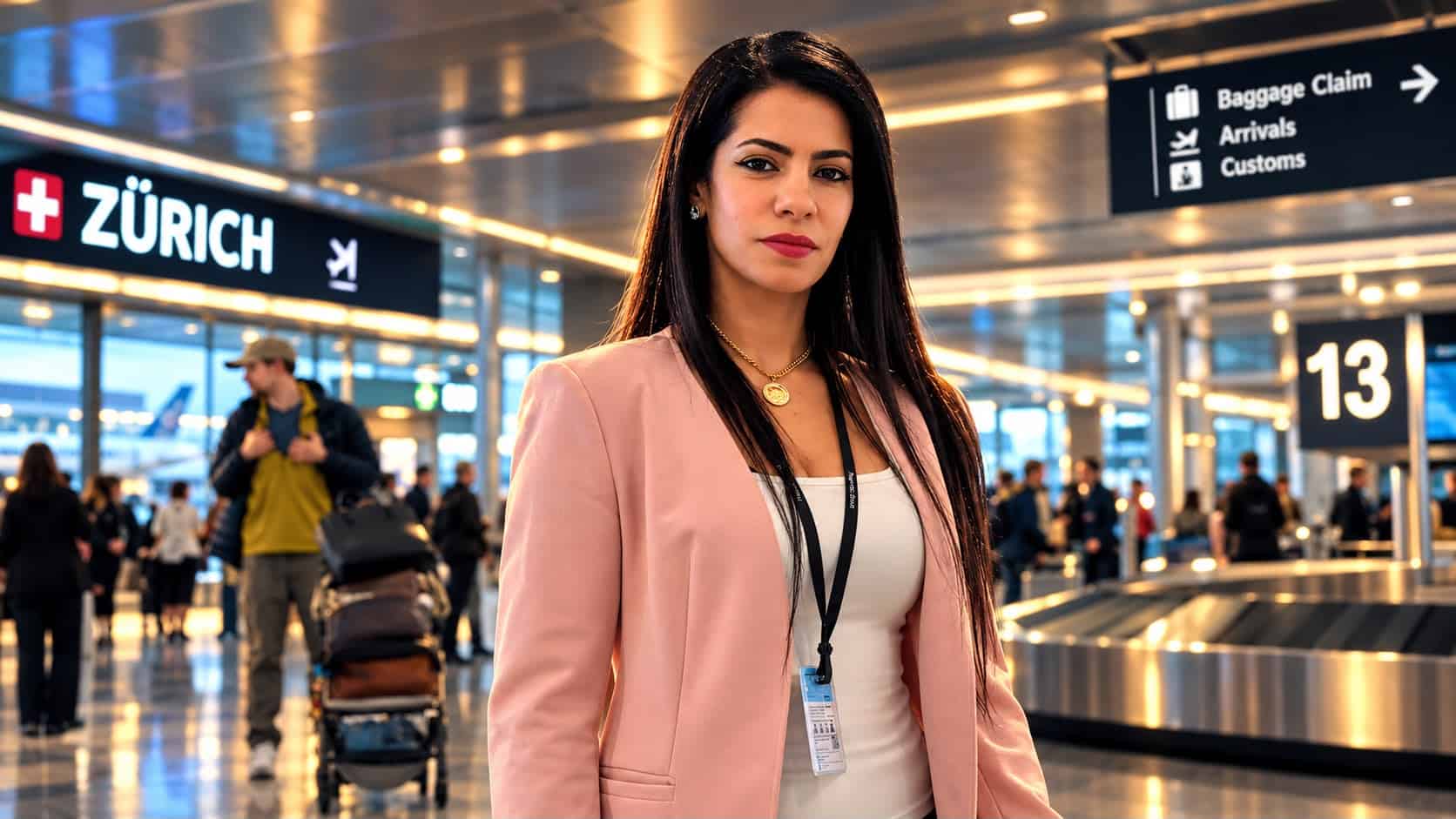 Schirin Ellisi providing Meet and Greet service at Zurich Airport