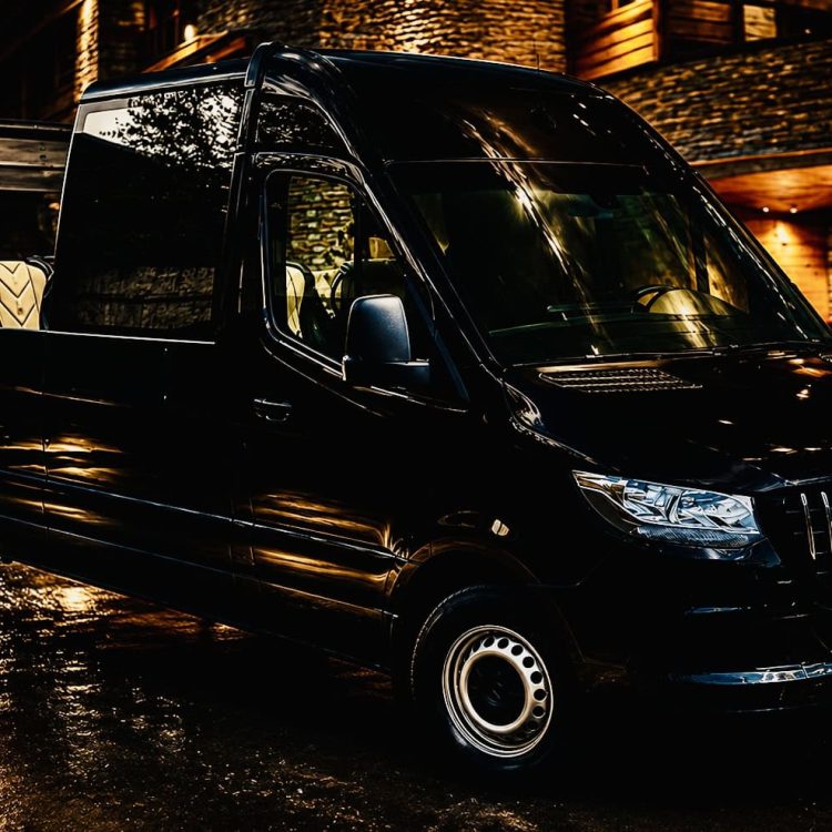 Mercedes-Benz Sprinter Cabrio for luxury private chauffeur services in Switzerland