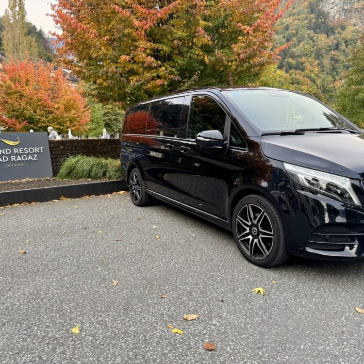 Globetransporte Mercedes V-Class at Grand Resort Bad Ragaz Switzerland