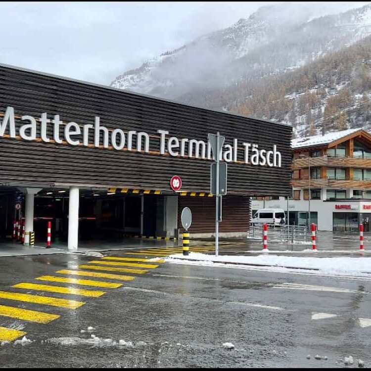 Matterhorn Terminal Täsch – main access point to Zermatt with parking and train connections, transfer from Zurich Airport by Globetransporte GmbH